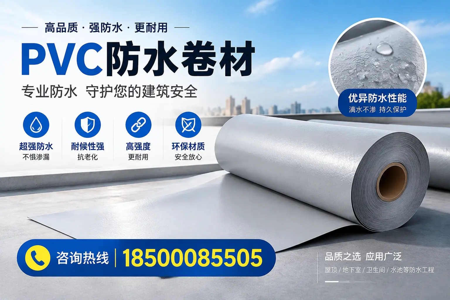 马鞍山地区pvc防水卷材的市场现状与发展趋势